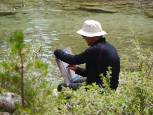 At work in Tuolumne Meadows